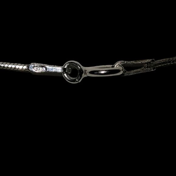 Sterling Silver Chain with one Pearl  10" Long - Picture 7 of 7